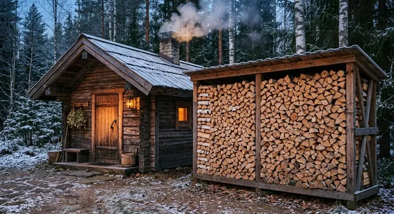 Укладка дров в Первоуральске, улица Каминная, 43
